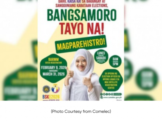 Comelec eyes 150K new voters in BARMM by end of March